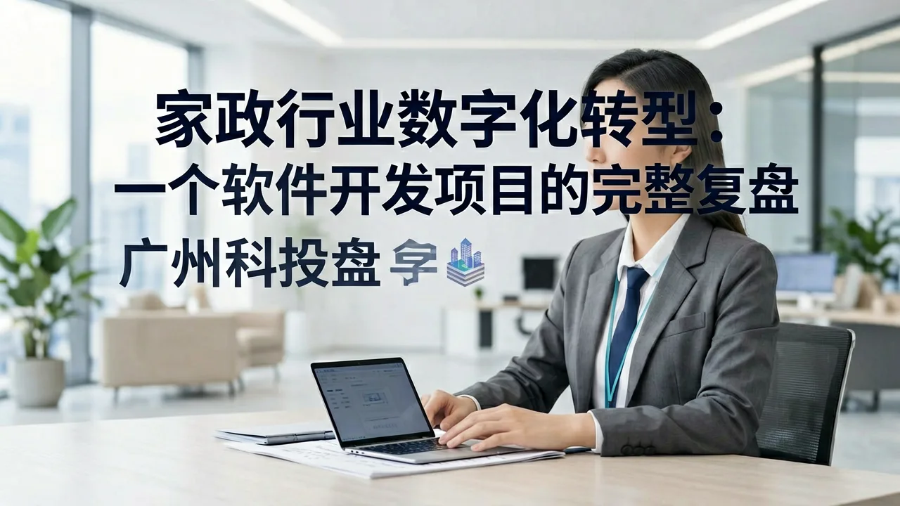 家政行业数字化转型:一个软件开发项目的完整复盘